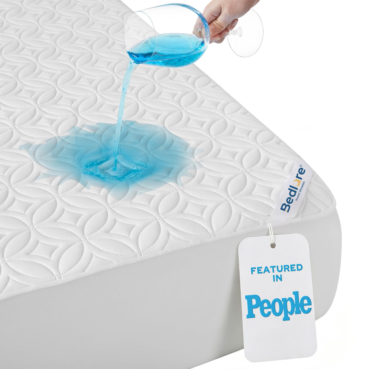 BEDLORE Waterproof Mattress Protector, Full Size Mattress Pad