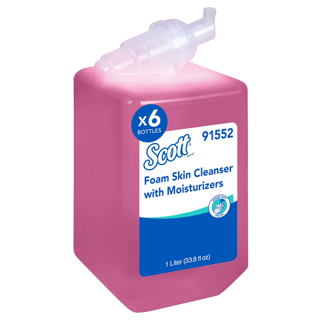 Scott Professional Hand Soap with Moisturizers, 6 Refills, 1.0 L (91552)
