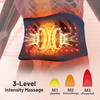 ROMISA Red Light Therapy Belt - Infrared Light Therapy Vibration Red Light Therapy Device for Body Massage for Back Shoulder Waist Muscle Pain Relief for Gift Women Men Gift