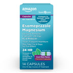 Amazon Basic Care Esomeprazole Magnesium Delayed-Release Capsules 20 mg, Acid Reducer, Treats Frequent Heartburn, Cool Mint Flavor, 24 Hour Heartburn Medicine, 14 Count
