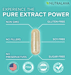NUTRALAVA Sea Moss Capsules - Irish Sea Moss Black Seed Oil Ashwagandha - Immune Thyroid Joint & Gut Support - Gluten-Free Non-GMO GMP - 60 Count