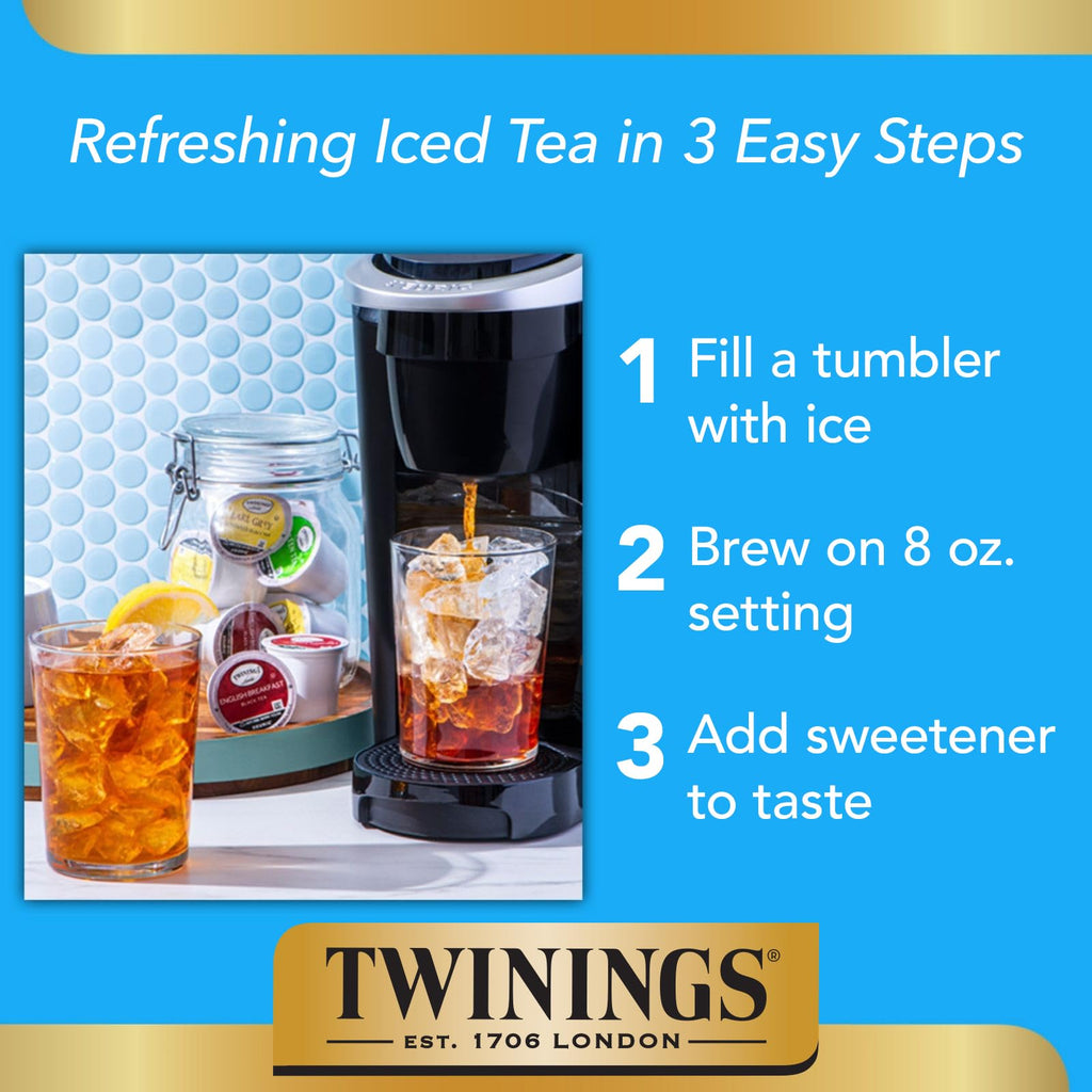 Twinings Green Tea K-Cup Pods for Keurig, 24 Count (Pack of 1), Smooth Flavour, Enticing Aroma, Caffeinated, Enjoy Hot or Iced