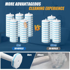 100PC Toilet Bowl Wand Refills, Replacement Heads for Bathroom Washroom Cleaning Pads, Disposable Toilet Brush Refills Compatible with Household Brushes Scrubbers Cleaning Refill Pads Local Stock