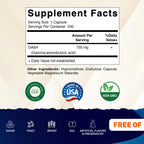 Vitamatic GABA (Gamma Aminobutyric Acid) 750mg, 240 Vegetable Capsules, 240 Servings - Non-GMO, Gluten Free