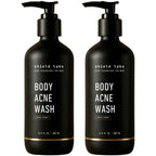 Shield Body Acne Wash for Men and Boys – Unscented Back & Chest Cleanser, Clears Acne & Breakouts, 8.5 oz, Pack of 2