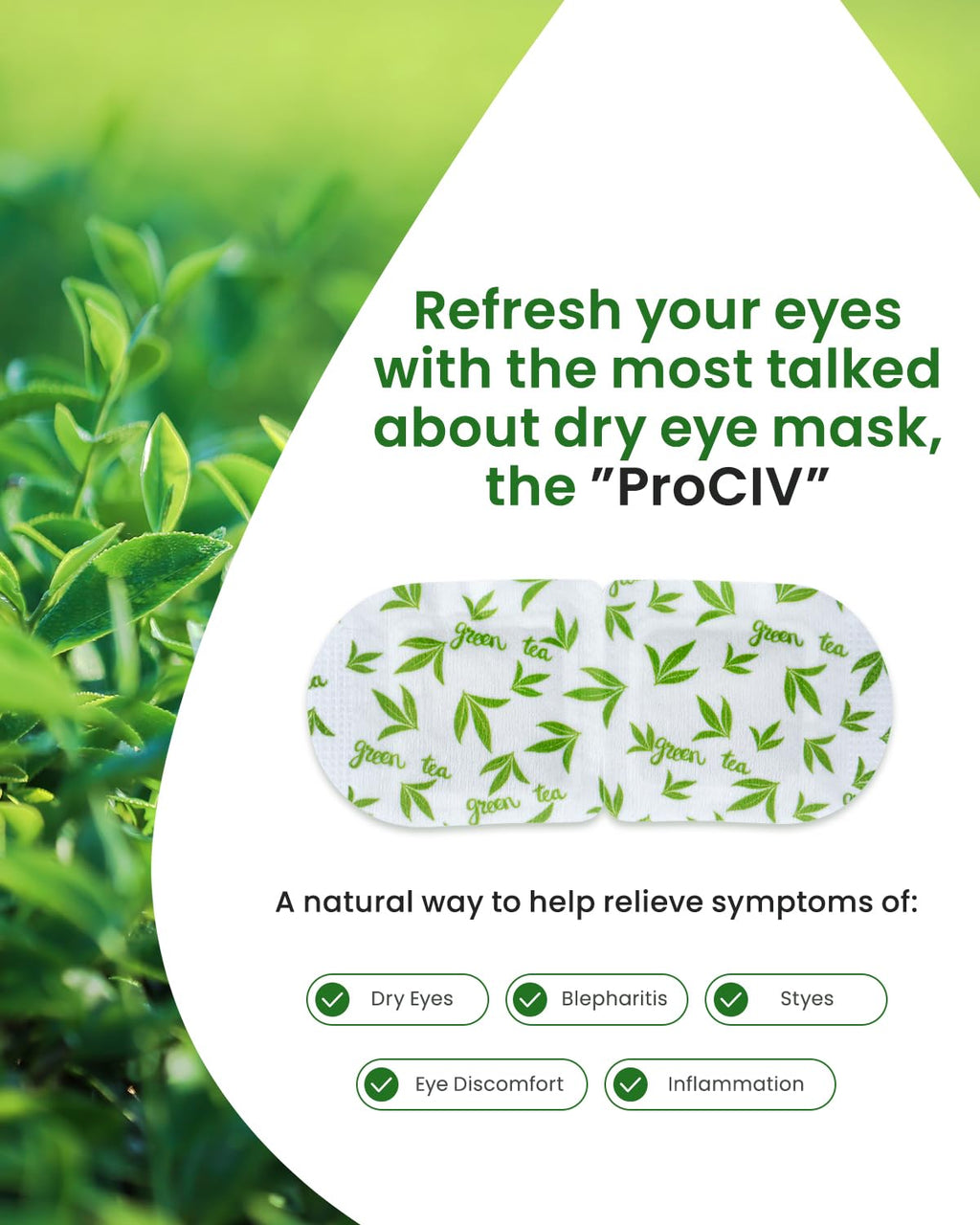 16 Packs Steam Eye Masks for Dry Eyes, Green Tea Warm Eye Mask, Relief Eye Fatigue & Puffy Eyes, Moist Heating Compress for Eyes, Self Heated Eye Mask, Disposable Travel Essentials & Relaxation Sets