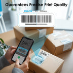 KNAON Thermal Shipping Labels - 500 Pack of 4x6 Fanfold Direct Thermal Labels with Strong Adhesive, Commercial Grade Quality