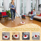 20 Pack Spin Mop Replacement Heads,100% Microfiber Mop Heads Replacements Compatible with OCeda Easywring 1-Tank System,Spinning Mop Replace Head for Easy House Cleaning Floor Mopping