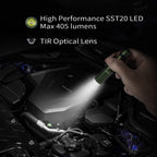 ThruNite Archer Mini EDC Flashlight, USB-C Rechargeable Pocket Flashlights 405 Lumens, IPX8 Waterproof Mini Penlight with Clip for Everyday Carry, Inspection and Emergency Use