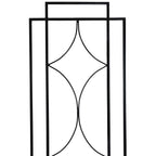 Sunnydaze 60" Black Metal Garden Trellis for Climbing Plants, 2-Pack