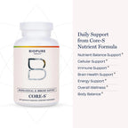 BioPure Core-S Mineral Supplement – Highly Bioavailable Minerals, Vitamins, Amino Acids, & Herbs to Support Nutritional Maintenance, Optimize Metabolism, and Promote Overall Well-Being – 120 Capsules