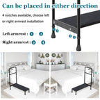 Gyykzz Step Stool with Handle, 30.5" Long Step Stools for High Beds/Bathtub/Kitchen, Height Adjustable Step Stool with Handle and Non-Skid Platform, Heavy Duty Stepping Stool Holds up to 400 lbs