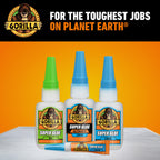 Gorilla Ultimate Super Glue, Fast Set Time, Clear, 15 g, 2-Pack