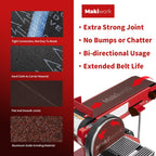 Sanding Belts & PSA Sanding Discs Set - 10 Pack 4x36 Inch Aluminum Oxide Belts (80/120/150/240/400 Grit) and 18 Pack 6-Inch Self-Adhesive Discs (80/100/120/180/240/400 Grit) for Wood, Metal Polishing