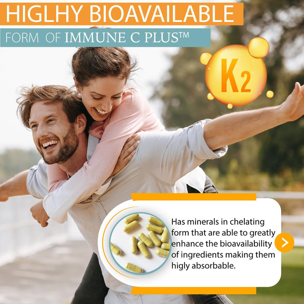 Quercetin 1,000mg, Vitamin C 1,000mg, Zinc 50mg, Vitamin D3 5,000iu, Selenium, Copper, Acerola, Ginger, Rutin, Bitter Orange, Rose Hips, Echinacea, Immune C Plus, 14 in 1 Immune C Plus (60 Count)