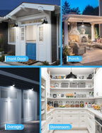 Torkase Motion Sensor Light Bulbs, E26 Dusk to Dawn Activated Security
