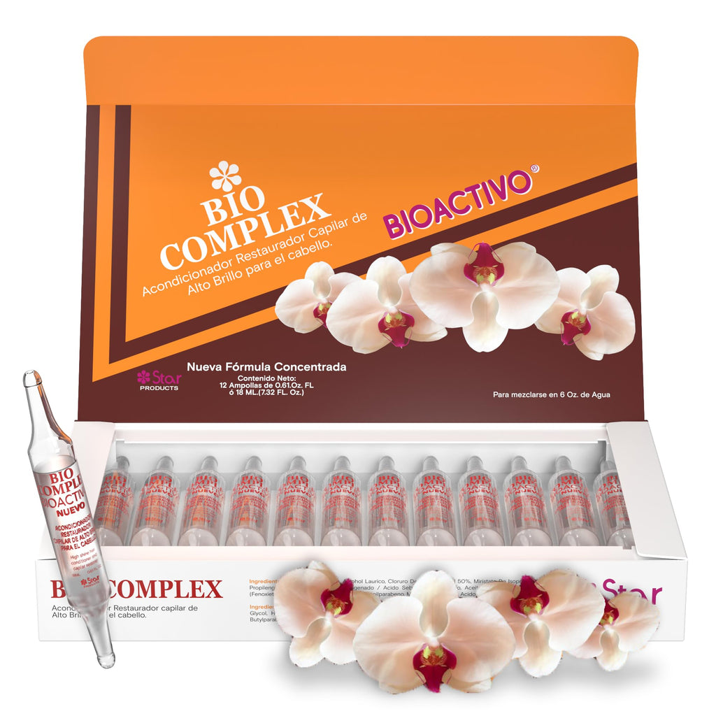 Bio Complex Bioactivo High Shine Hair Conditioner 12 Pack – 0.61 oz Each, Intense Nourishment & Glossy Shine Treatment for All Hair Types