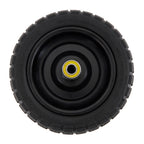 Gorilla Carts 4- Pack 10 Inch No-Flat Replacement Wheels, Heavy Duty Solid Tire - Airless Polyurethane Tires w/ 2.16” Hub, 5/8” Bore for Lawn & Garden Utility Cart and Hand Truck