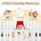 Salcod Toddler Safe Guardrail Compatible with Delta Children Convertible Crib, Crib Rail for Prevent Toddler from Rolling Off The Bed, White