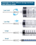 100Pcs 27Ga 1 Inch Needle with Cap for Lab Supplies, Measuring and Industrial, Individually Packed Accessories
