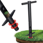 Bulb Planter & Sod Plugger - 34" Long Handle Grass Plugger Tool for Lawn Repair, Heavy Duty Garden Hole Digger with Easy Plug Release for Zoysia Plugs, Bare Spots, Tulip Planting,Turf Transplanting