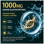 LABIXU Glowadin Elastin Peptides, 1000mg Marine-Derived Peptide Formula, 60 Count