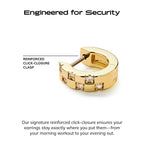 Ana Luisa Eden Gold Huggie Hoop Earrings - Mini 14K Gold Plated Hoops