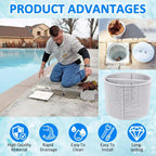 NOOTO B-152 Replacement Basket for Hayward Swimming Pool Skimmer Basket SPX1082CA 1082CA 7" B152 - White