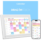 Dragon Touch 10.1 inch Digital Calendar Chore Chart – Interactive Touchscreen, Smart Family Planner, Hearth Display Desk Digital Calendar Best Gifts for Christmas, Wedding, Mom