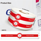 Safe Secure Tamper Proof Stickers Tamper Evident Seals Stickers 1" x 9" - 600 Pcs Food Deliver for Drink Lids Stickers Sealed for Freshness Labels Drink Food Seals（Red）