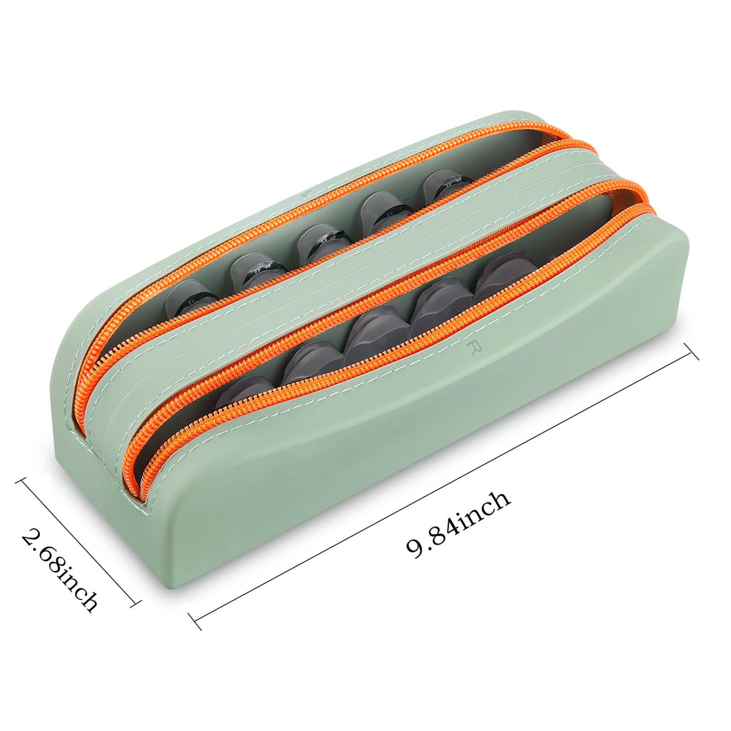 AITIME Portable Daily Contact Lens Organizer,Disposable Contact Lens Dispenser,Travel Color Contact Lens Storage Case Kit with Labeled R & L(Gery)