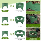 6 Set 9.6 inch Planting Grow Ring, 30Pcs DIY Plant Growing Rings