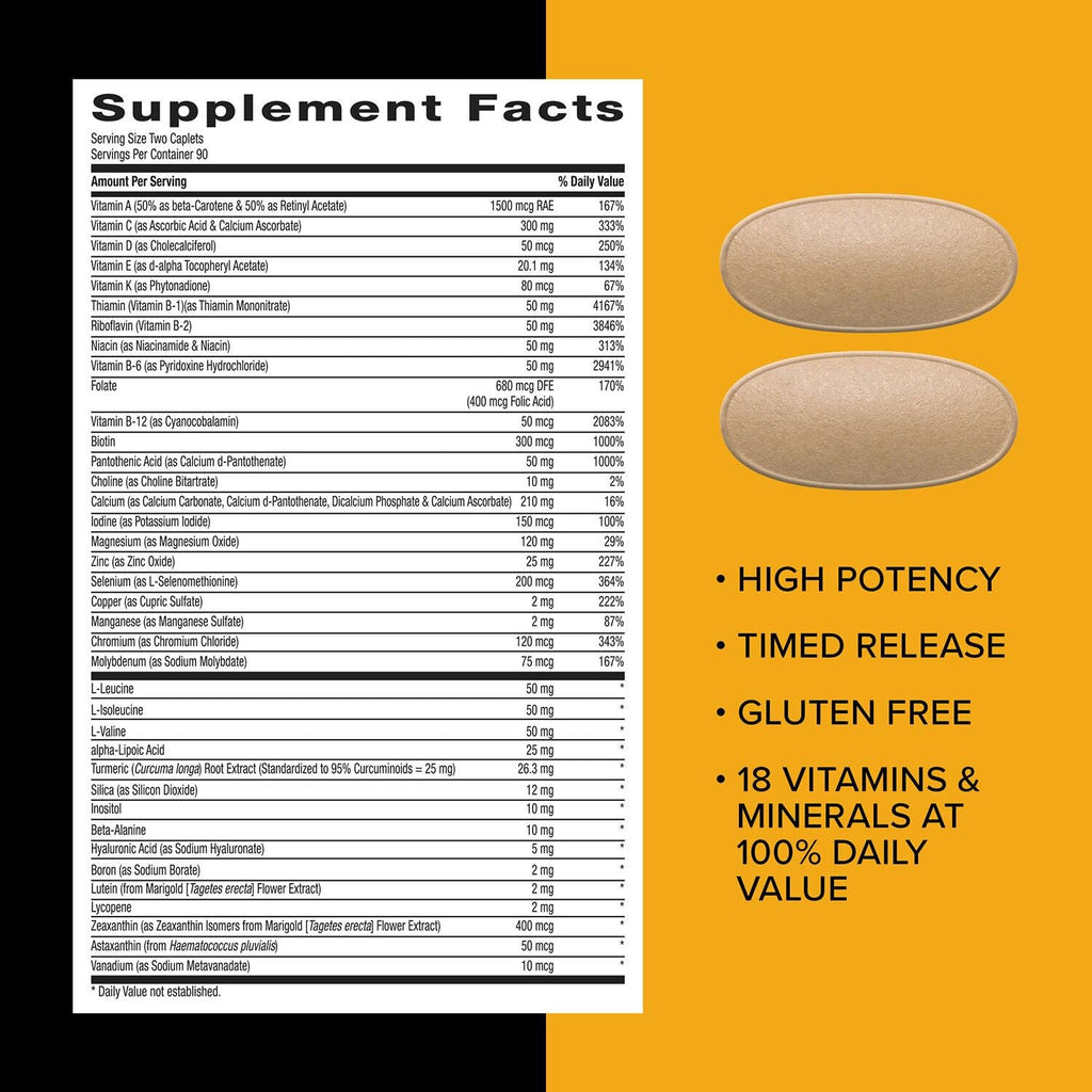 GNC Mega Men Sport Multivitamin | Performance, Muscle Function, and General Health | 180 Count