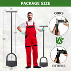 DIIG Manual Lawn Edger Tool with Long Handle, 8.5 Inch Steel Blade, Wide Foot Plate for Garden Edging, Lawn and Landscaping