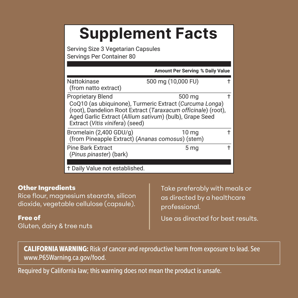 Micro Ingredients Nattokinase 10,000 FU Per Serving, 240 Veggie Capsules
