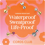 Cords Club Moon Flat Back Stud- Hypoallergenic Titanium Women's Earring