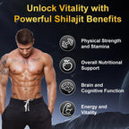 Velvra Cleanse vitacore Himalayan Shilajit Gummies for Men & Women, 85+ Trace Minerals & Fulvic Acid, Gluten-Free, 60 Gummies