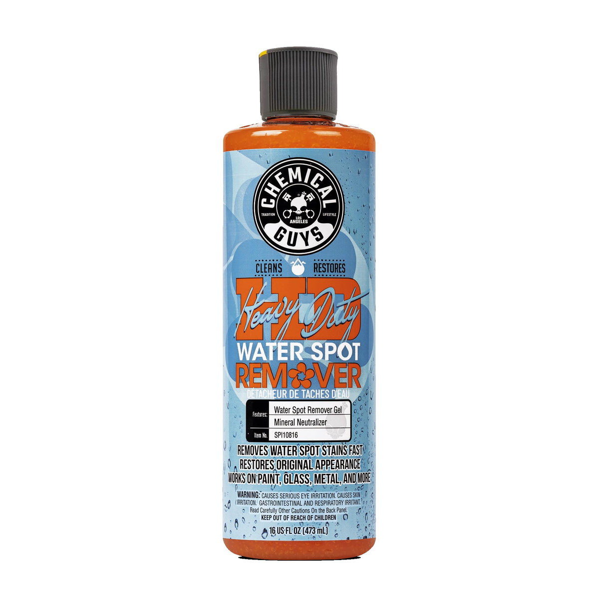 Chemical Guys, Heavy Duty Water Spot Remover Gel for Glass & Paint, 16 oz