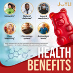 JOYLI Quercetin Gummies - Quercetin with Bromelain Zinc Vitamin C & Vitamin D3 - Quercetin Supplement 500MG for Immune System & Allergy - Quercetin for Kids and Adults - 60 Quercetin Chewable