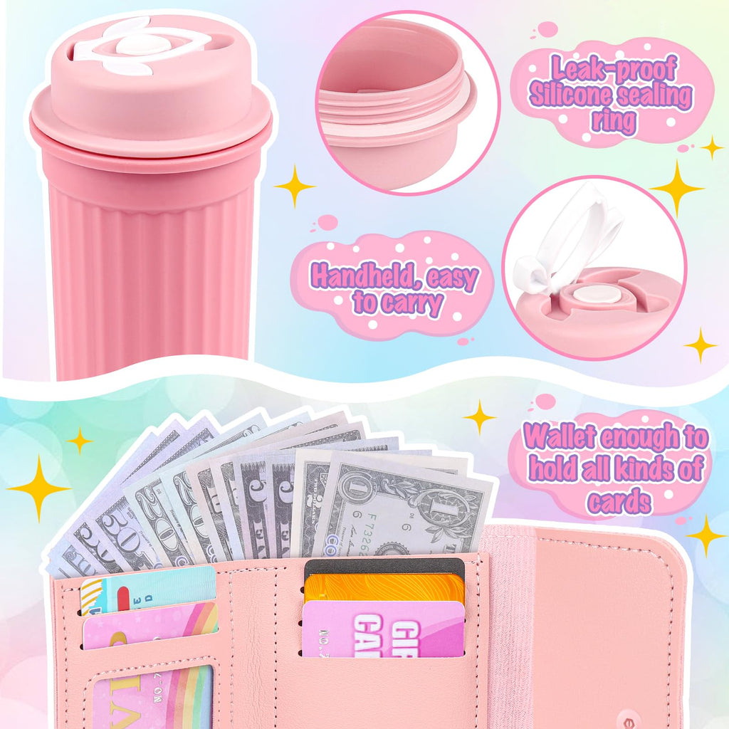 Oisacirg Play Purse with Watch, Phone, Pretend Play Toys for Girls Ages 3-8