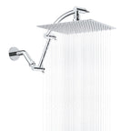 Hibbent All Metal 10'' Rain Shower Head with 16'' Extension Arm, Chrome