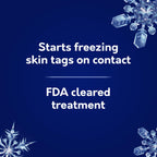 Compound W Freeze Off Skin Tag Remover, FDA Cleared Skin Tag Removal Kit with 8 Skin Tag Remover Applications and 1 Pair of Tweezers