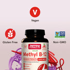 Jarrow Formulas Vitamin B12 5000 mcg - Maximum Strength for Cellular Energy and Brain Health, 90 Cherry Chewable Tablets, B12 Vitamins 5000 mcg