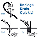 Drain King 340 All In One Easy to Use Drain Unclogging Kit, 1.5 To 3 Inch