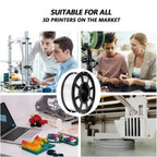 YUGMCOCE Silk PLA Filament 1.75mm,3D Printer Filament with a Metallic Glossy Finish, Dimensional Accuracy +/- 0.02 mm, 1kg Spool(2.2lbs) Fits for Most FDM 3D (A-Silk White Pla)