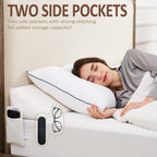 Homemate King Size（76"x10"x6"） Bed Wedge Pillow for Headboard - Bed Gap Filler(0-8") - Triangle Bloster Pillow Wedge - White