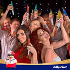 JOLLY CHEF 50 Pack Jelly Shot Syringes with Lid 1.5 oz Medium Containers