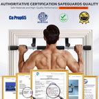 ALLY PEAKS Pull Up Bar Thickened Steel Pipe Super Heavy Duty Steel Frame Upper Workout Bar| Multi-Grip Strength for Doorway | Indoor Chin-Up Bar Fitness Trainer for Home Gym Max Limit 440 lbs
