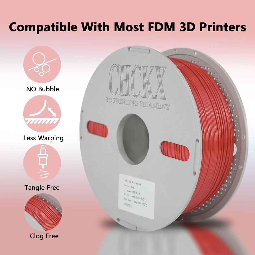 CHCKX Nylon Filament PA6 Nylon 6+66 3D Printer Filament 1.75mm Polyamide (PA) 1kg Spool (2.2lbs) Dimensional Accuracy +/- 0.02 mm, Fit Most FDM Printer (White)