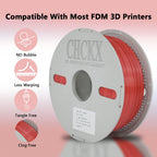 CHCKX Nylon Filament PA6 Nylon 6+66 3D Printer Filament 1.75mm Polyamide (PA) 1kg Spool (2.2lbs) Dimensional Accuracy +/- 0.02 mm, Fit Most FDM Printer (White)